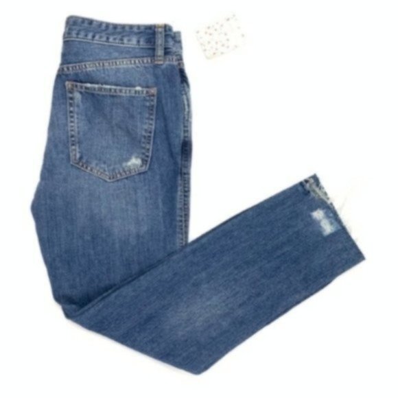 Free People Womens Slim Boyfriend Jeans - Picture 4 of 4